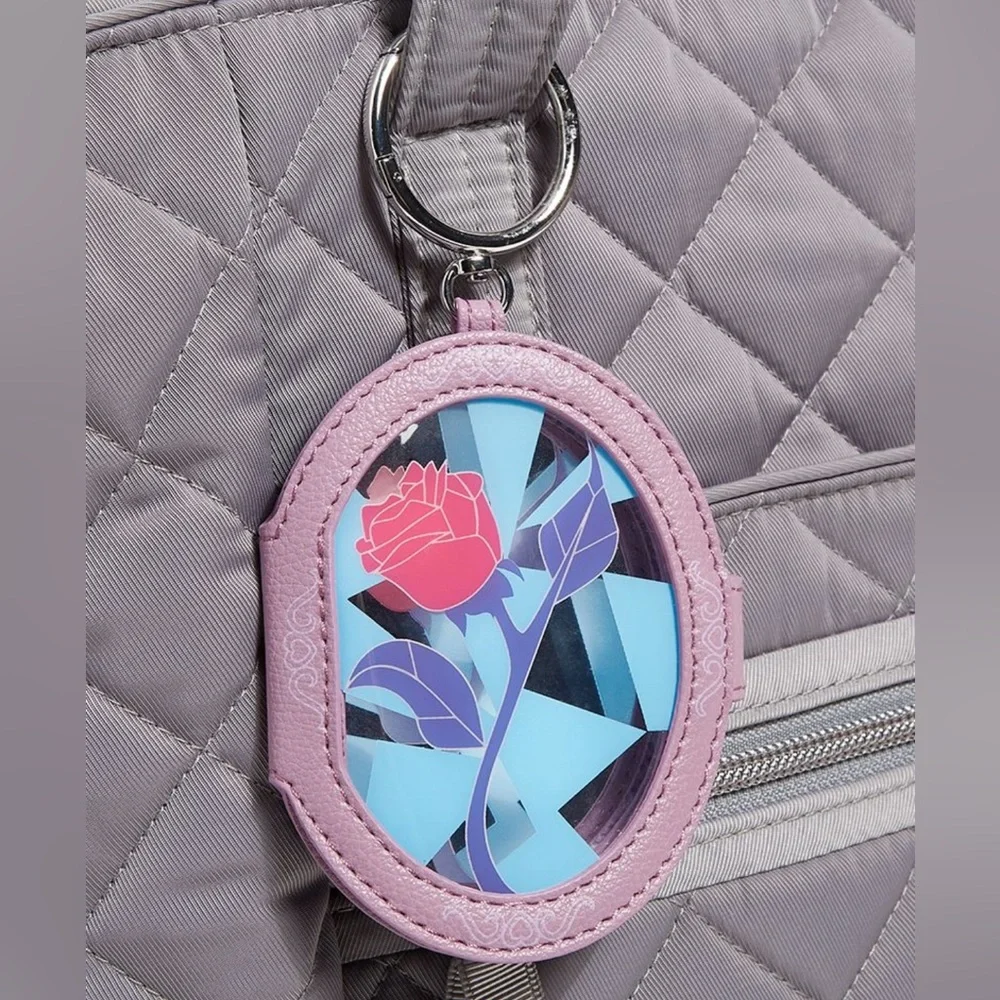 Vera Bradley Disney Bag Charm Mirror Beauty and Beast NWT